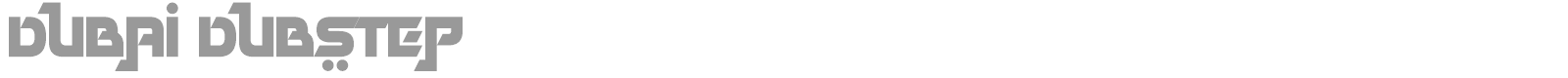 Dubai Dubstep font preview